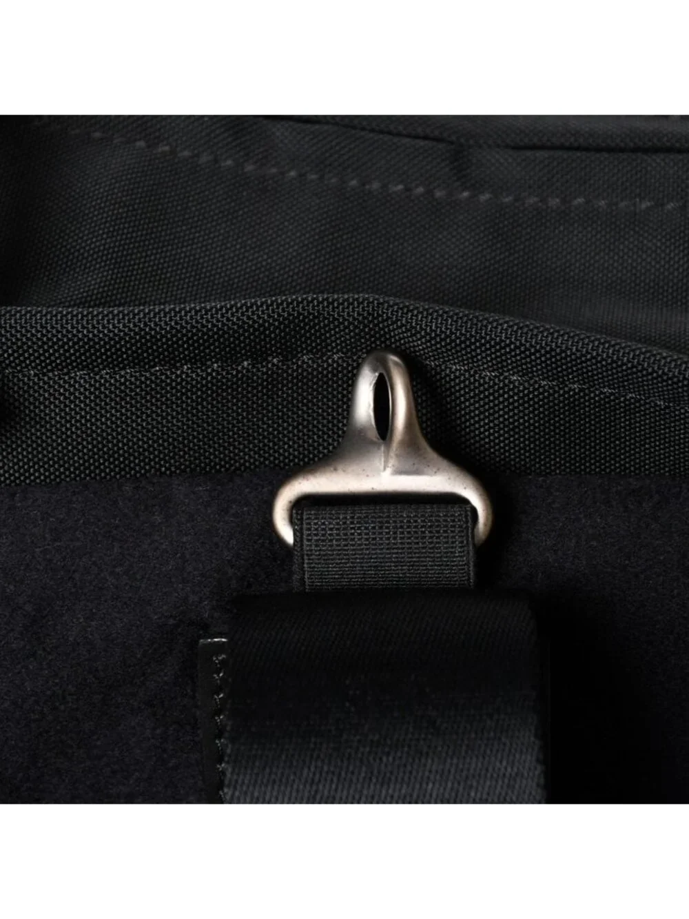 Chanel Sports Line Handbag CC Logo Wool Nylon Navy Black